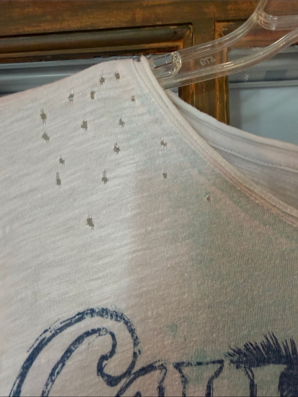 Magnolia Pearl Cream California Graphic Tee with Blue, Pink & Yellow Accents - Picture 8 of 10